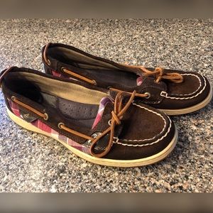 Purple Plaid Sperrys