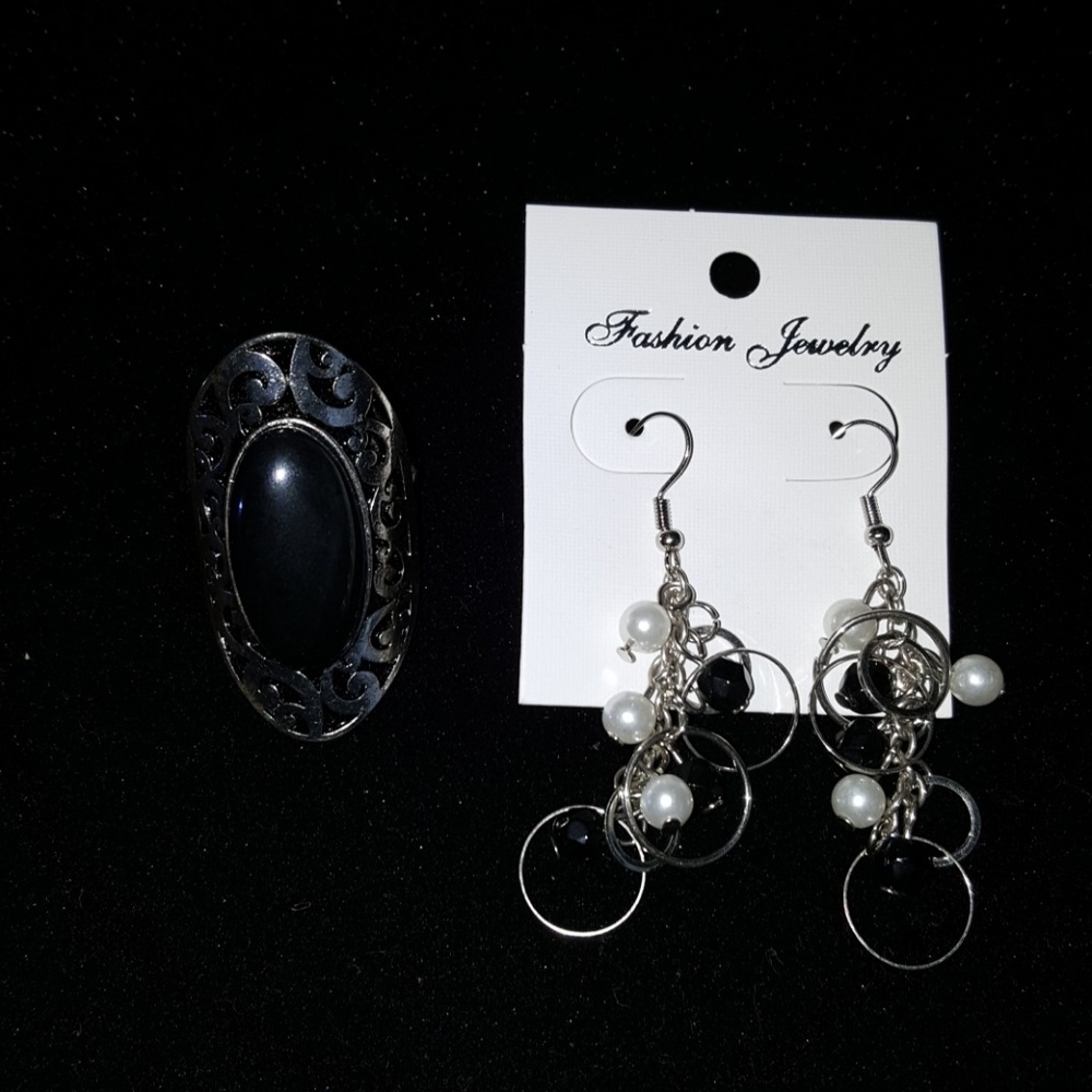 Earrings and ring combo