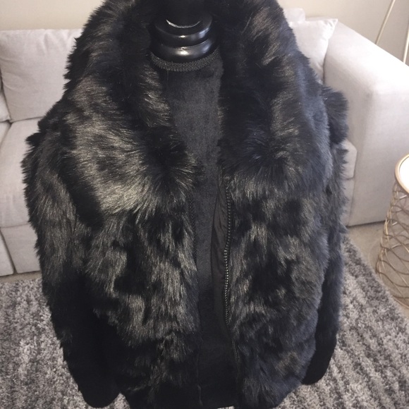 Topshop Jackets & Blazers - TOPSHOP Faux Fur Bomber