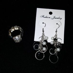Earrings and ring combo