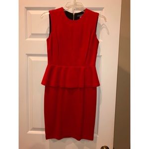 Vince Camuto Red Peplum Dress Size 0