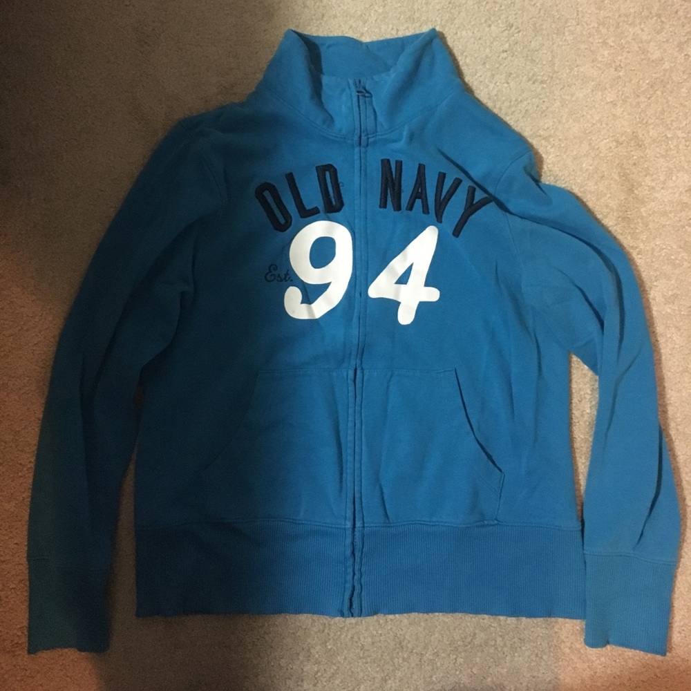 Blue old navy zip up jacket