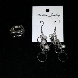Earrings and ring combo