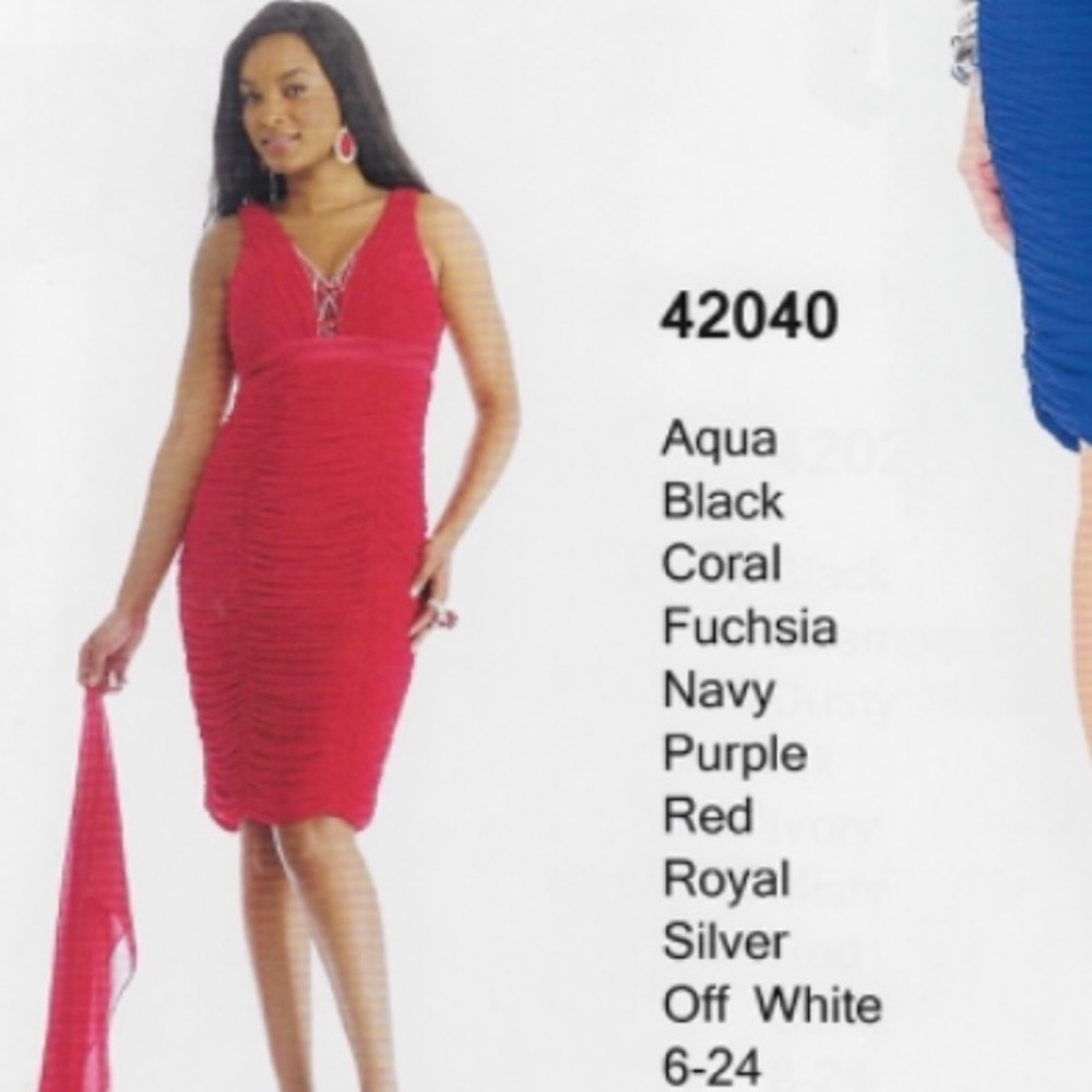 Moshita Evening Dress in Red Brand new with tags!