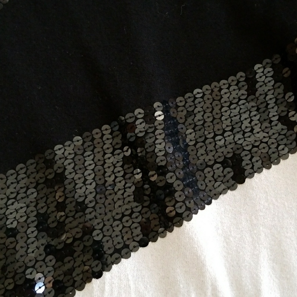 INC Sequin Black & White Sweater - Picture 2 of 3