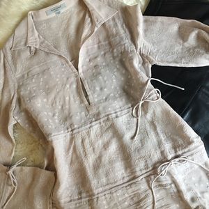 All Saints embroidered sheer tunic All Saints embroidered sheer tunic