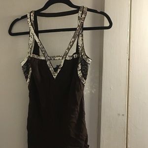 Gorgeous sequin and silk Emma & Sam top- small