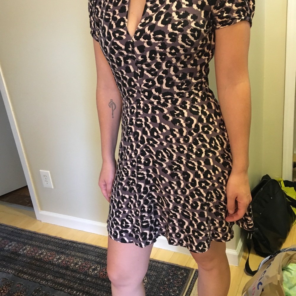 Forever 21 leopard dress