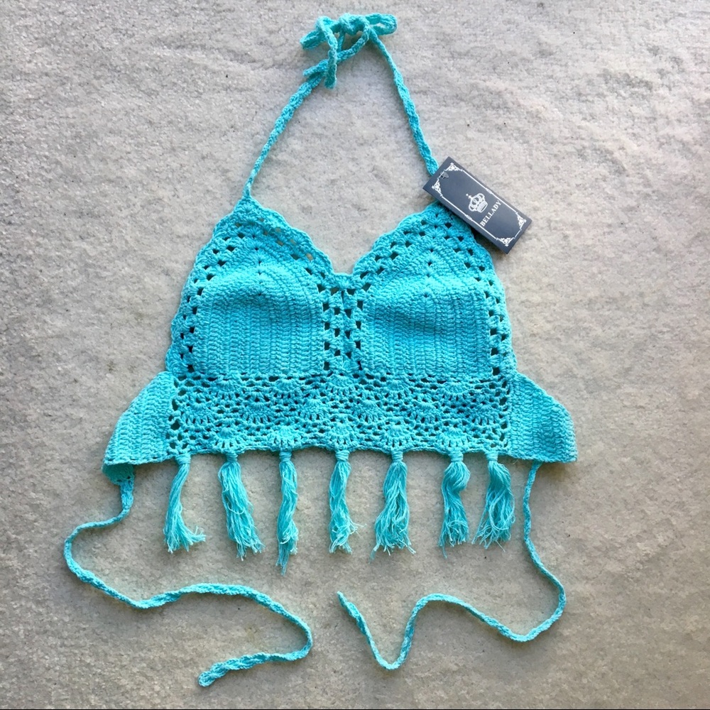 Cute Crochet Crop Top with Fringe