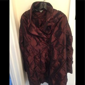 Redwood Court long burgundy jacket