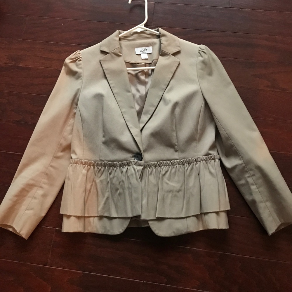 Ann Taylor LOFT peplum blazer