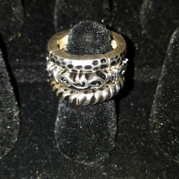 3 set of stackable  stretch rings - Picture 1 of 1