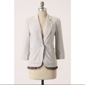 Anthropologie Frill Day Blazer