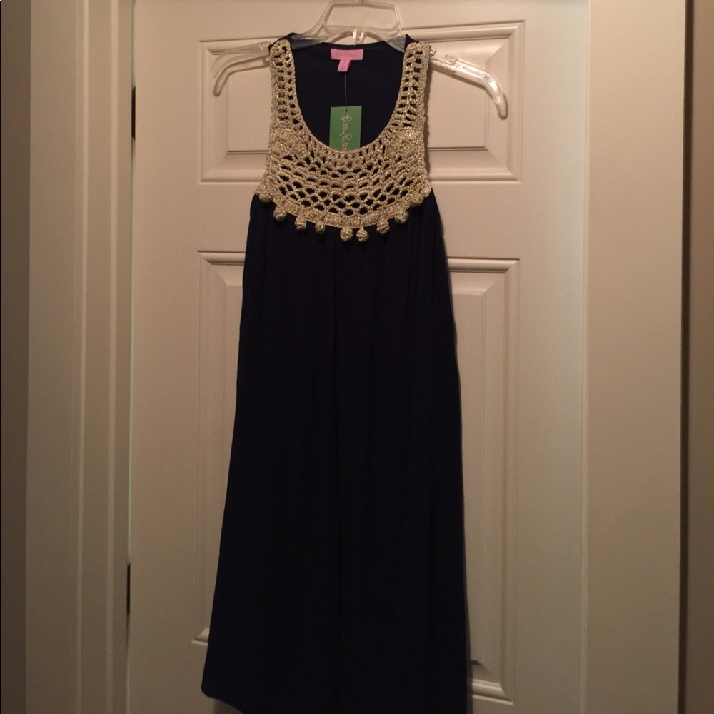 Lilly Pulitzer navy dress - new