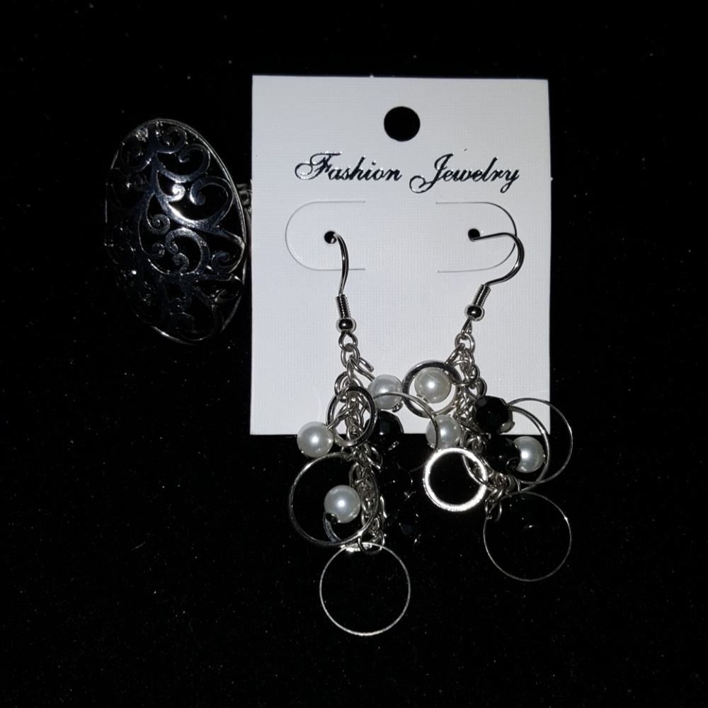 Earrings and ring combo