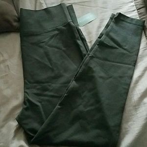 Green high rise leggings