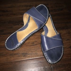 Born size 11 navy blue sandals