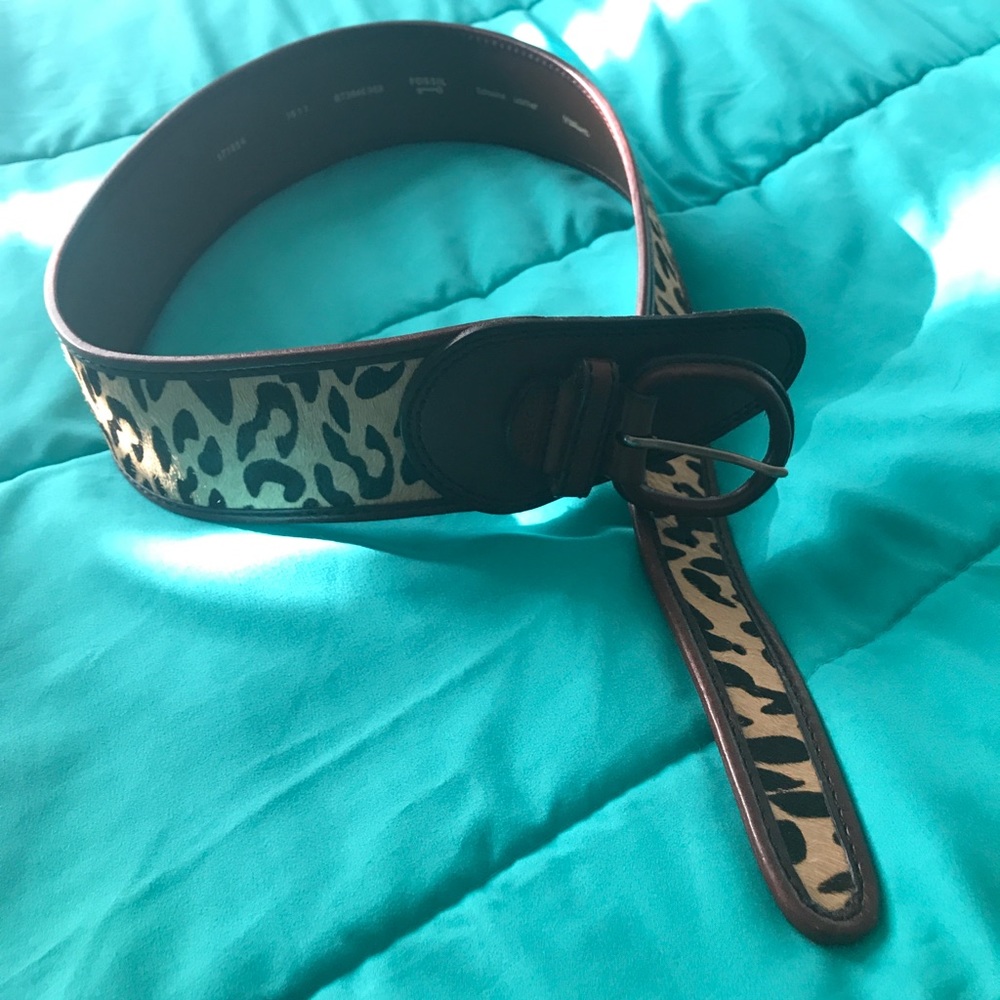 Fossil Leopard Belt