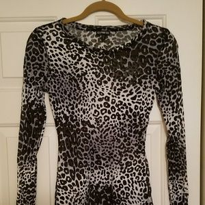 Express leopard long sleeve