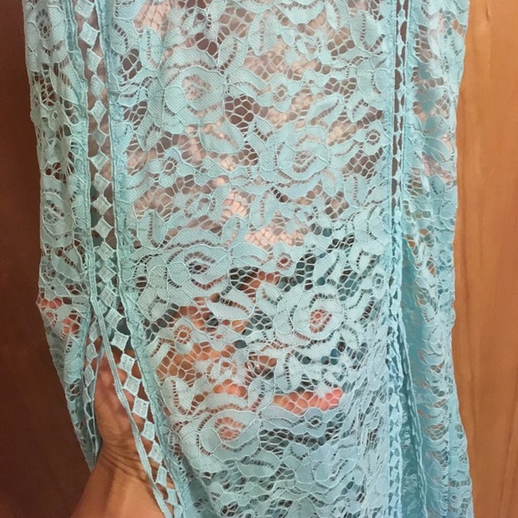 Asos Lace Maxi Plunge Dress - Picture 6 of 7