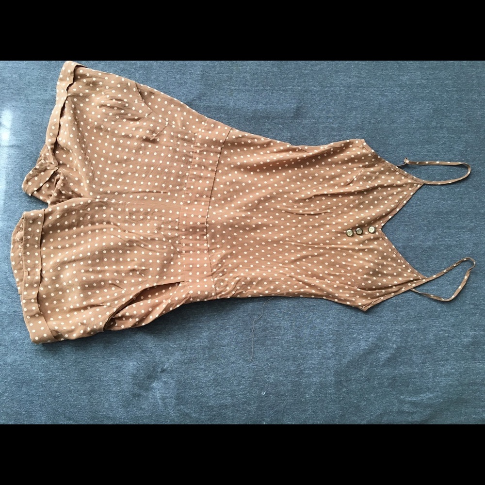 Polka Dot Silk Romper