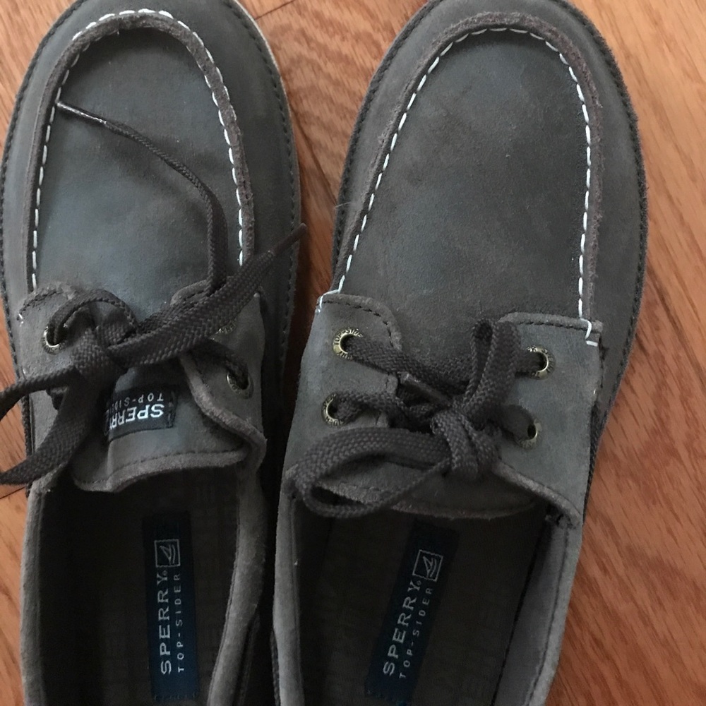 Kids Shoes Sperry Top spider Cruz brown leather