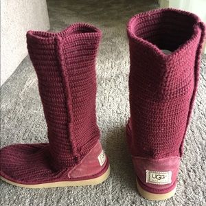Knit UGG boots
