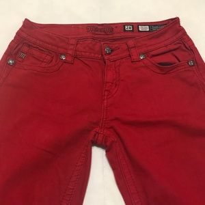 Miss Me RED Skinny Jeans