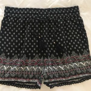 Boho casual shirts with tassel ties