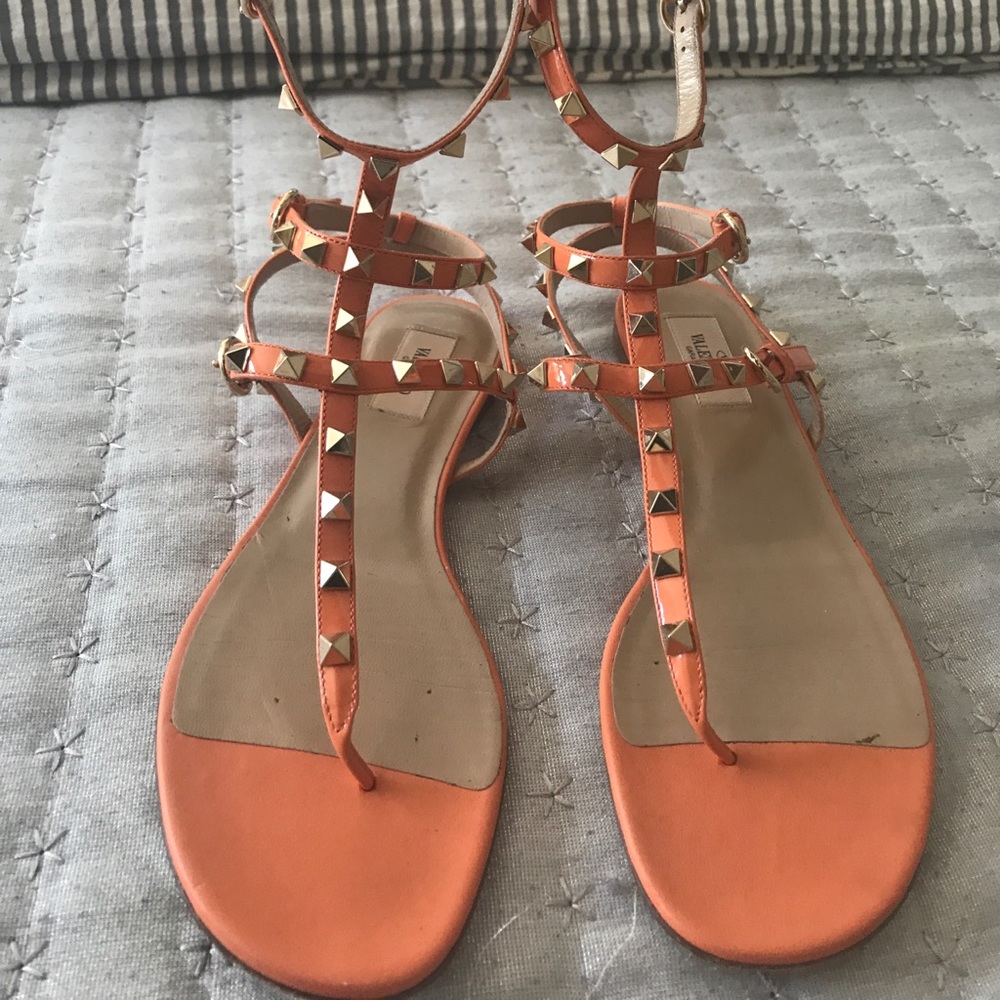 AUTHENTIC Valentino pumpkin orange sandal 2017