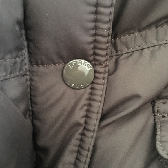 J CREW SHEARLING LINED PUFFER COAT JACKET SZ L - Picture 3 of 7