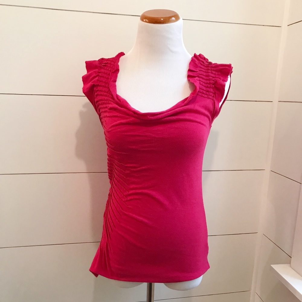 (A) Anthropologie Pink and Feminine Blouse