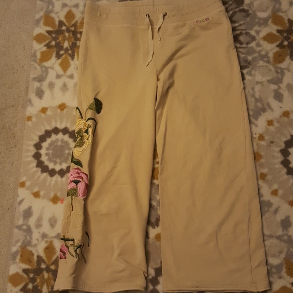 BCBGMaxAzria embroidered capris