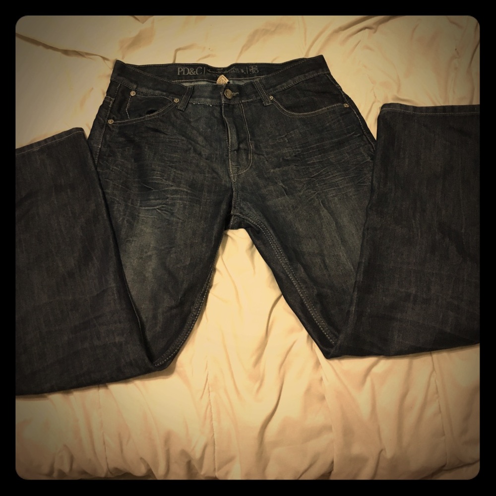 Men's dark wash jeans