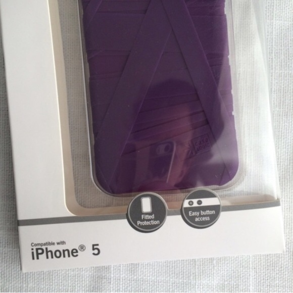 NEW iPhone 5/5s Purple Silicone Phone Case - Picture 3 of 3
