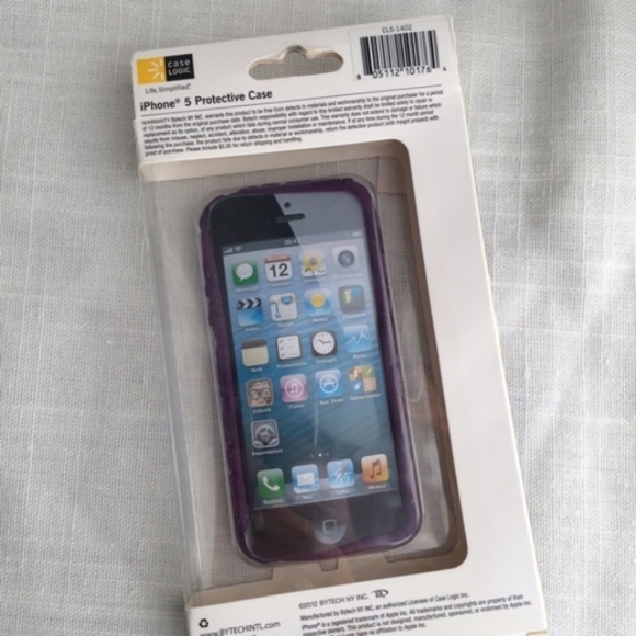 NEW iPhone 5/5s Purple Silicone Phone Case - Picture 2 of 3