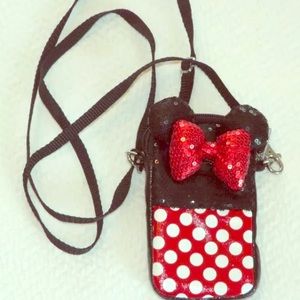 Minnie Mouse Sequined Cell Phone Holder