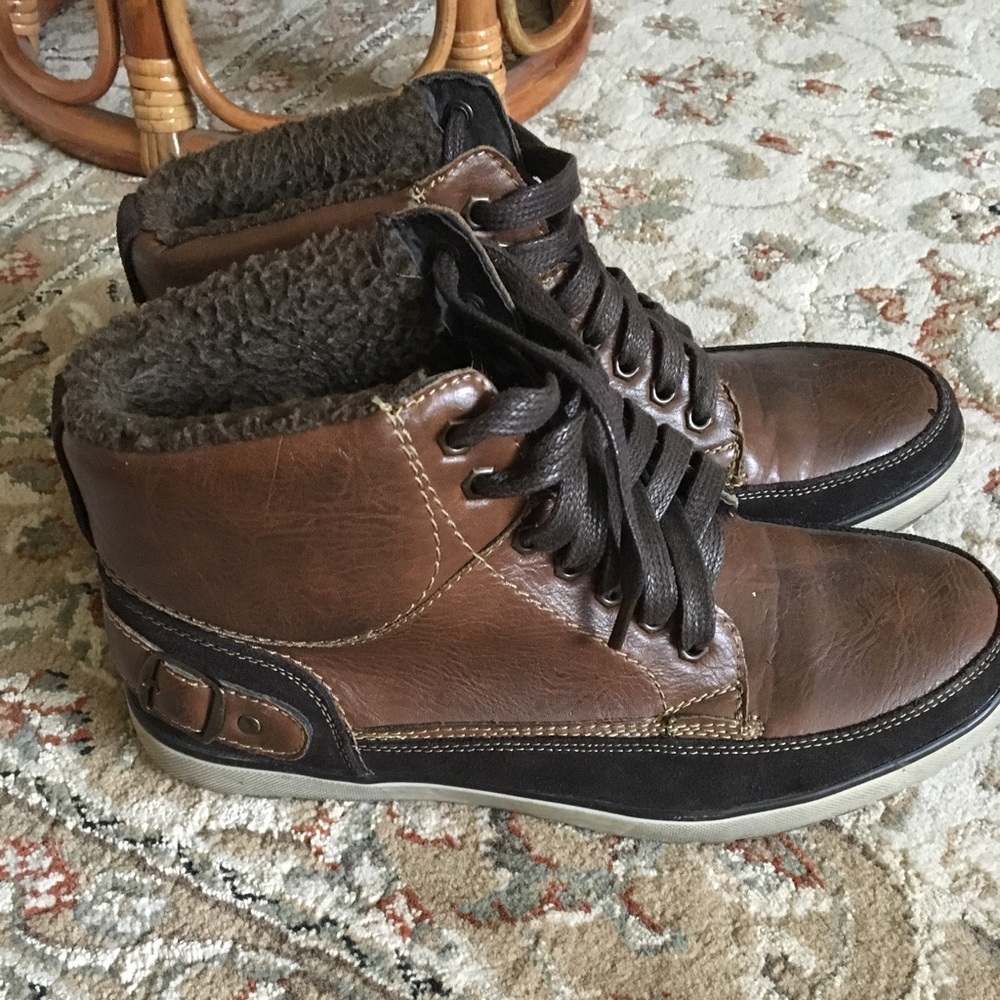 John Garfield leather winter boots