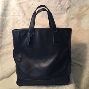 Coach Black Leather Tote
