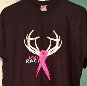 NEW, Gildan Breast cancer t shirt, large