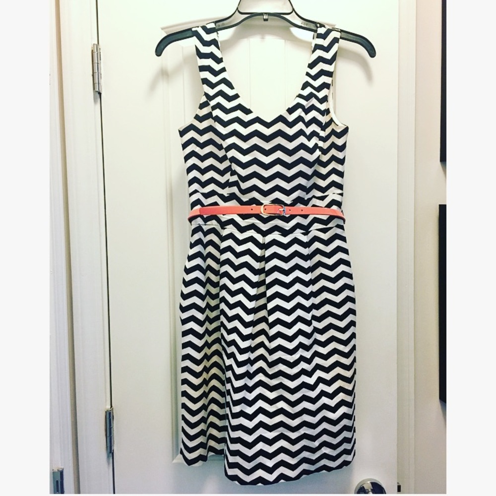 Beautiful White House Black Market striped dress.