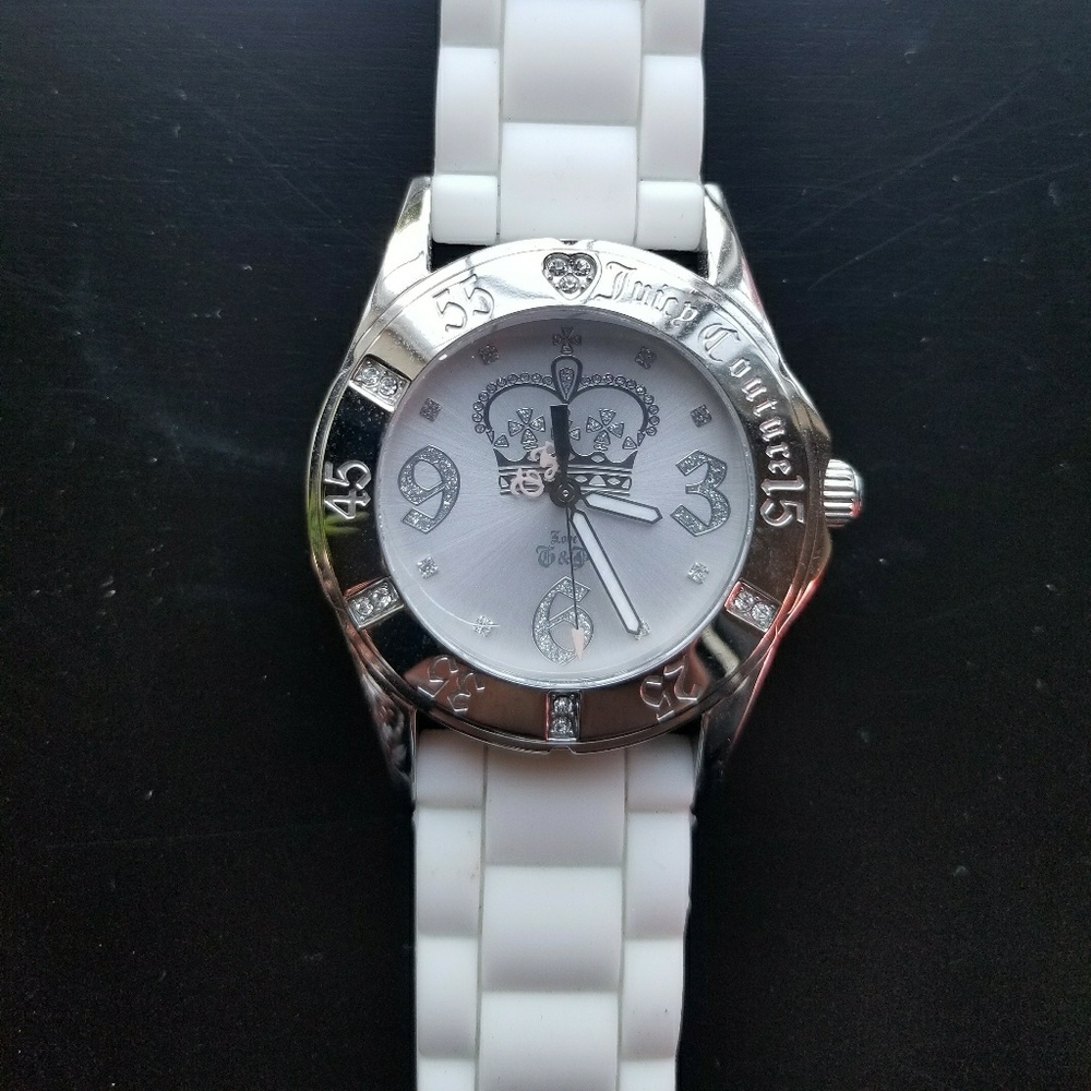 Juicy Couture white and silver watch