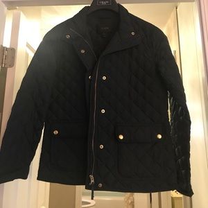 Dark Green J. Crew Quilted Jacket (Small)
