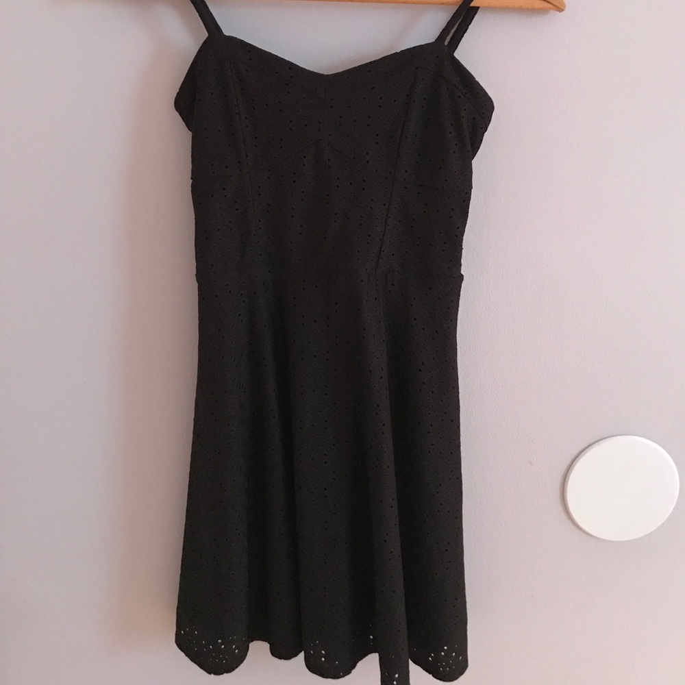 Juniors Aeropostale X Small Black Eyelet Dress