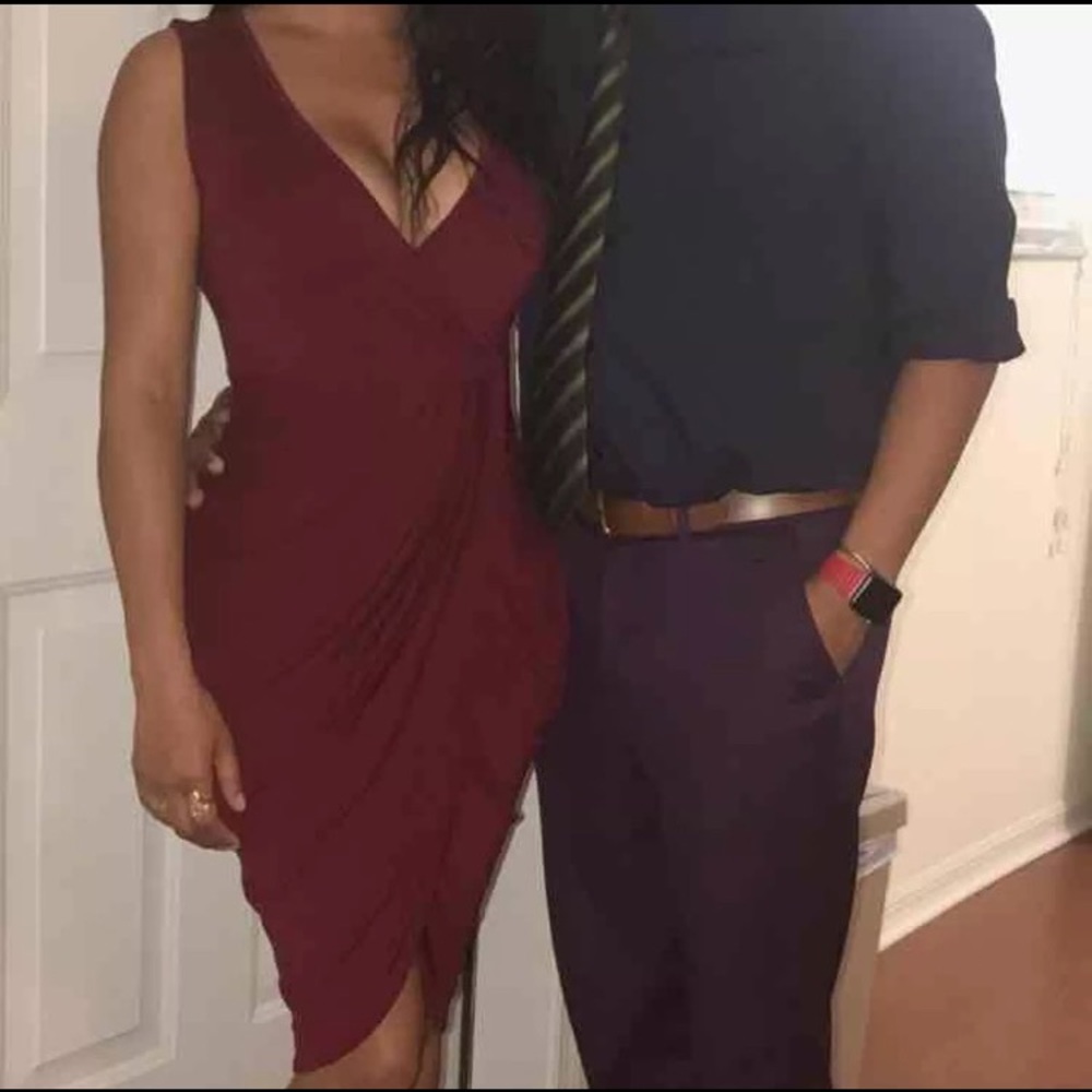 Burgundy Dress