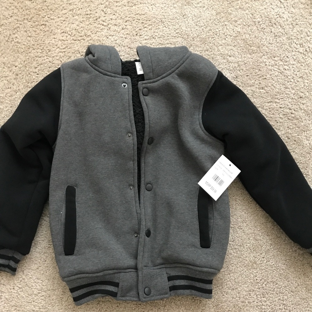 Boys Size 10 Button Up Hoodie