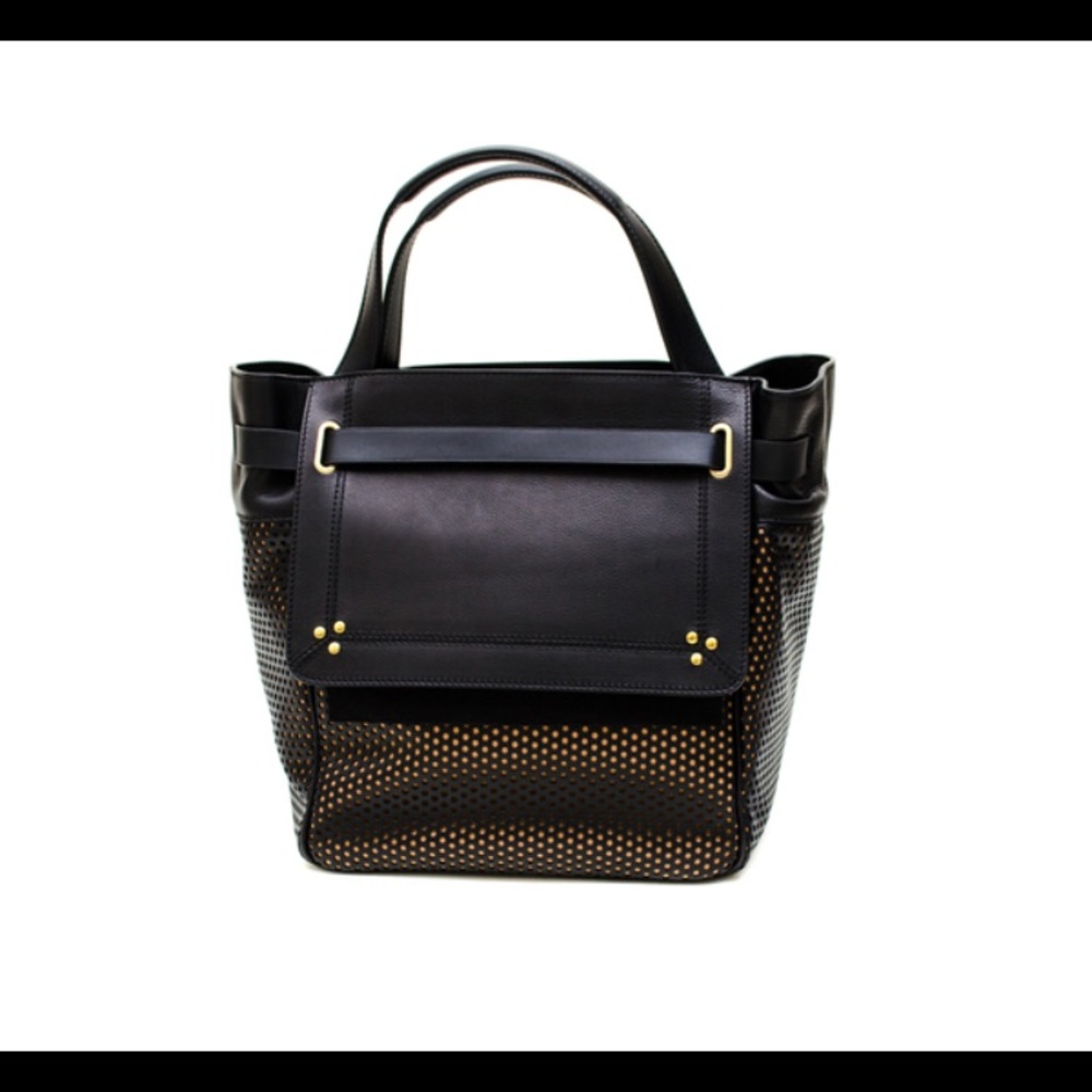 Jerome Dreyfuss Vladimir Perforated Black Tote
