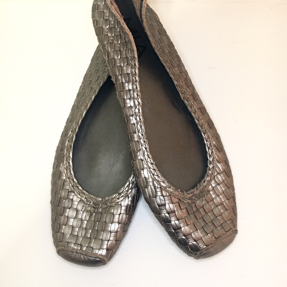 MIA Woven Leather Flats