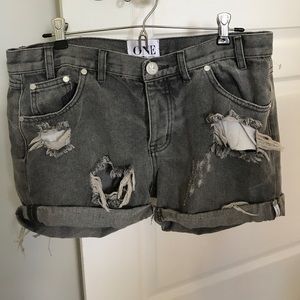 One teaspoon charger destroyed shorts