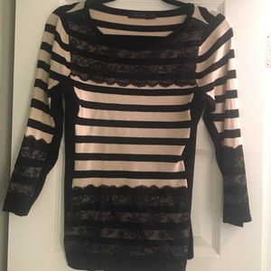The Limited tan and black sweater, XS